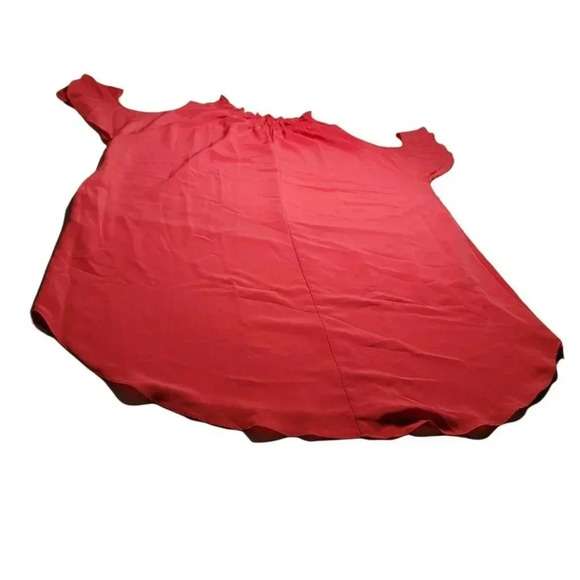 Rachel Rachel Roy size 3X orange Cold-Shoulder Shift Dress Elastic neck Women's - Picture 9 of 11